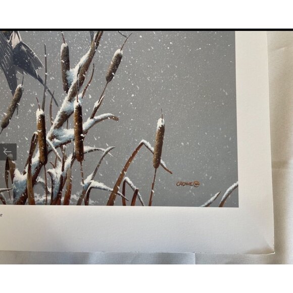 Phillip Crowe Snowy Refuge Signed Limited Edition Offset Lithograph Print - Picture 8 of 12